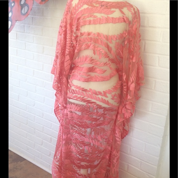 Ripley Rader pink caftan Size 2 Made in LA - Picture 6 of 7